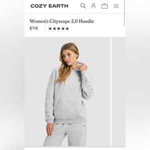 Cozy Earth Womens Cityscape 2.0 hoodie